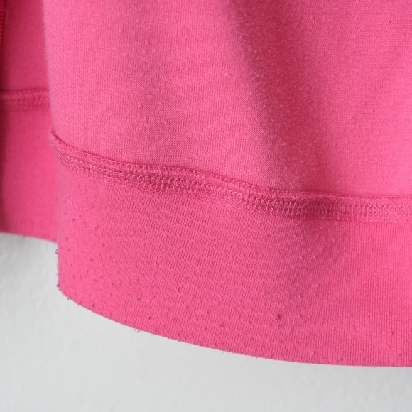 BCBGMaxAzria Pink Velour Logo Hoodie Size Small - Picture 8 of 8